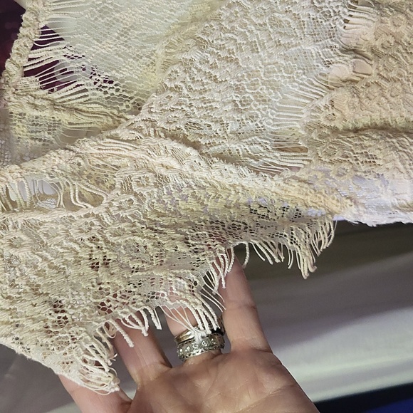 Intimately Free People Lace Peek-A-Boo Dress, Ivory - Picture 4 of 4